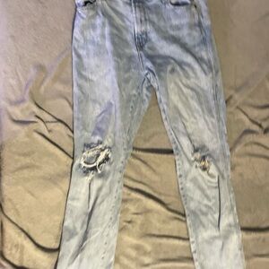 Old Navy Blue Skinny Distressed Jeans
